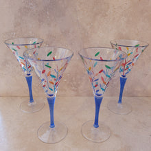 Load image into Gallery viewer, Set of Four Murano Celebration Glasses
