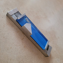 Load image into Gallery viewer, Glass and Brushed Aluminum Mezuzuah