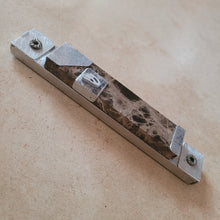 Load image into Gallery viewer, Marble with Aluminum Mezuzah