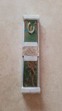 Load image into Gallery viewer, Iridescent Glass with Marble Mezuzah