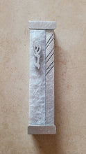 Load image into Gallery viewer, Druzy and Brushed Aluminum Mezuzah