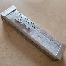 Load image into Gallery viewer, Druzy and Brushed Aluminum Mezuzah