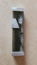 Load image into Gallery viewer, Glass and Brushed Aluminum Mezuzah