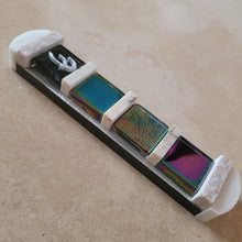 Load image into Gallery viewer, Glass with Jerusalem Stone Mezuzah
