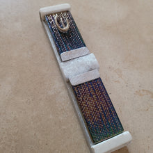 Load image into Gallery viewer, Iridescent Glass with Druzy Quartz