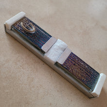 Load image into Gallery viewer, Iridescent Glass with Druzy Quartz