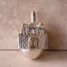 Load image into Gallery viewer, Silver Jerusalem Dreidel