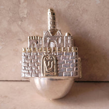Load image into Gallery viewer, Silver Jerusalem Dreidel