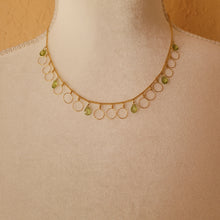 Load image into Gallery viewer, Gold Necklace with Peridot
