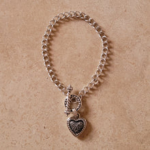 Load image into Gallery viewer, Silver Bracelet with Heart
