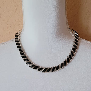 Black and Silver Necklace