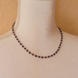 Silver and Amethyst Necklace