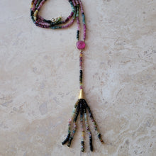 Load image into Gallery viewer, Tourmaline Tassel Necklace
