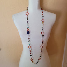 Load image into Gallery viewer, Colorful Semi Precious Stone Necklace
