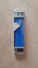 Load image into Gallery viewer, Glass and Brushed Aluminum Mezuzuah
