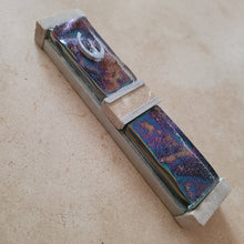 Load image into Gallery viewer, Iridescent Glass with Marble and Aluminum
