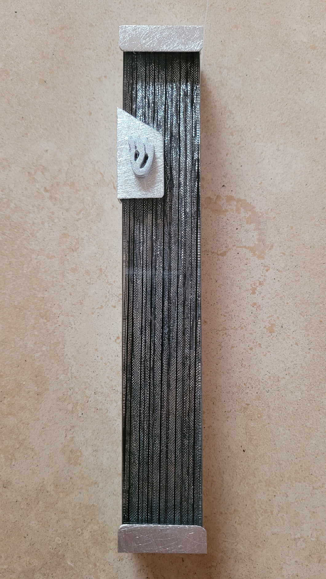 Glass and Aluminum Mezuzah