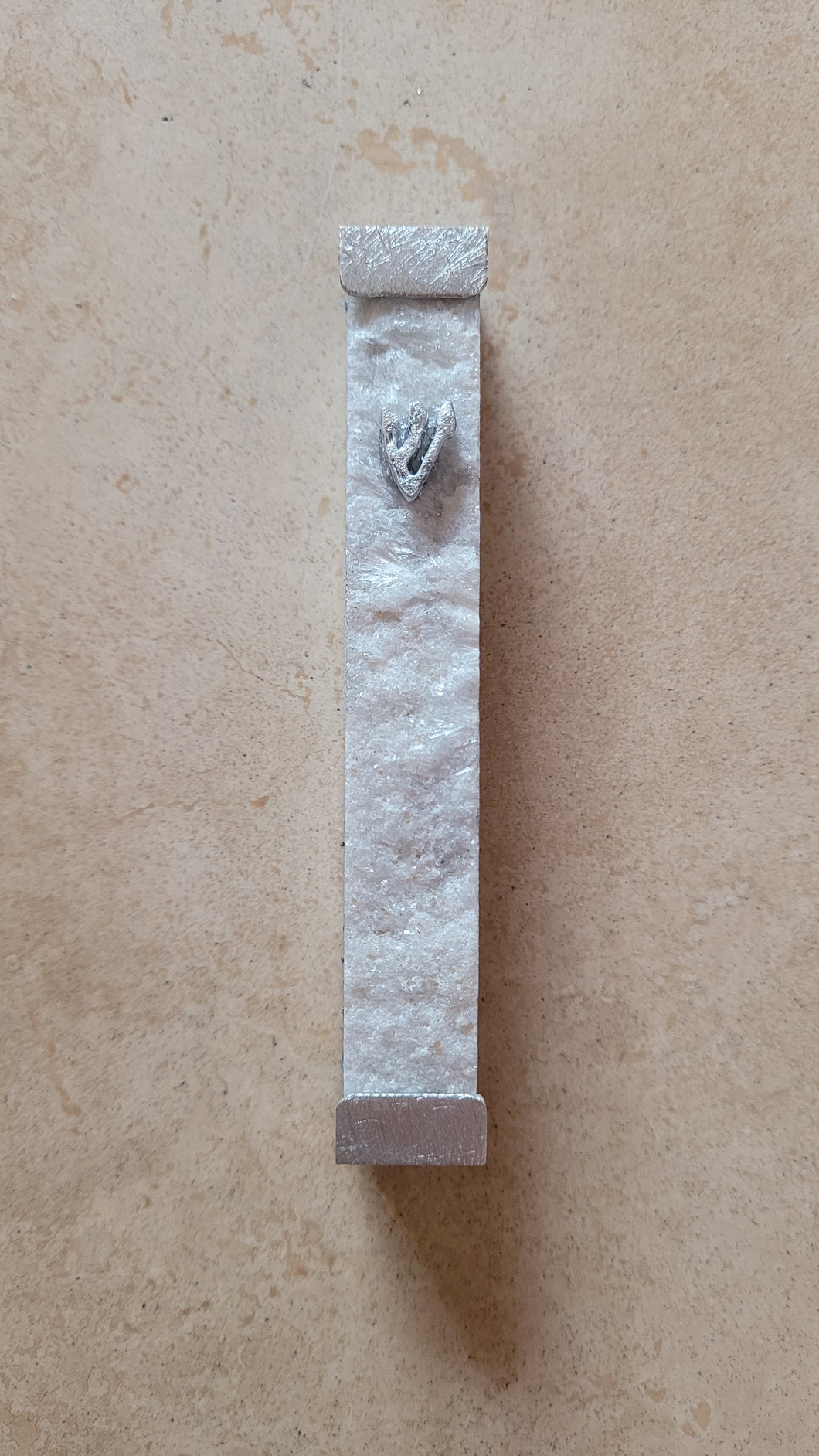 Druzy Quartz Mezuzah