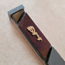 Load image into Gallery viewer, Glass and Brushed Aluminum Mezuzah
