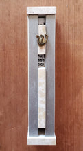Load image into Gallery viewer, See-Through Aluminium and Jerusalem Stone Mezuzah
