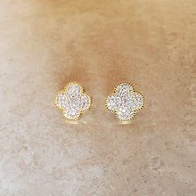 Load image into Gallery viewer, Four Leaf Clover Post Earrings
