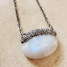 Load image into Gallery viewer, Moonstone and Marcasite Necklace
