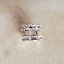 Load image into Gallery viewer, Double Spaced CZ Ring
