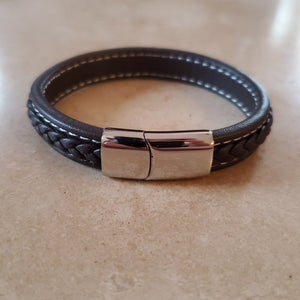 Men's Braided Vegan Leather Bracelet