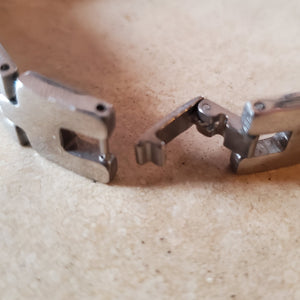 Men's Wide Stainless Steel Bracelet