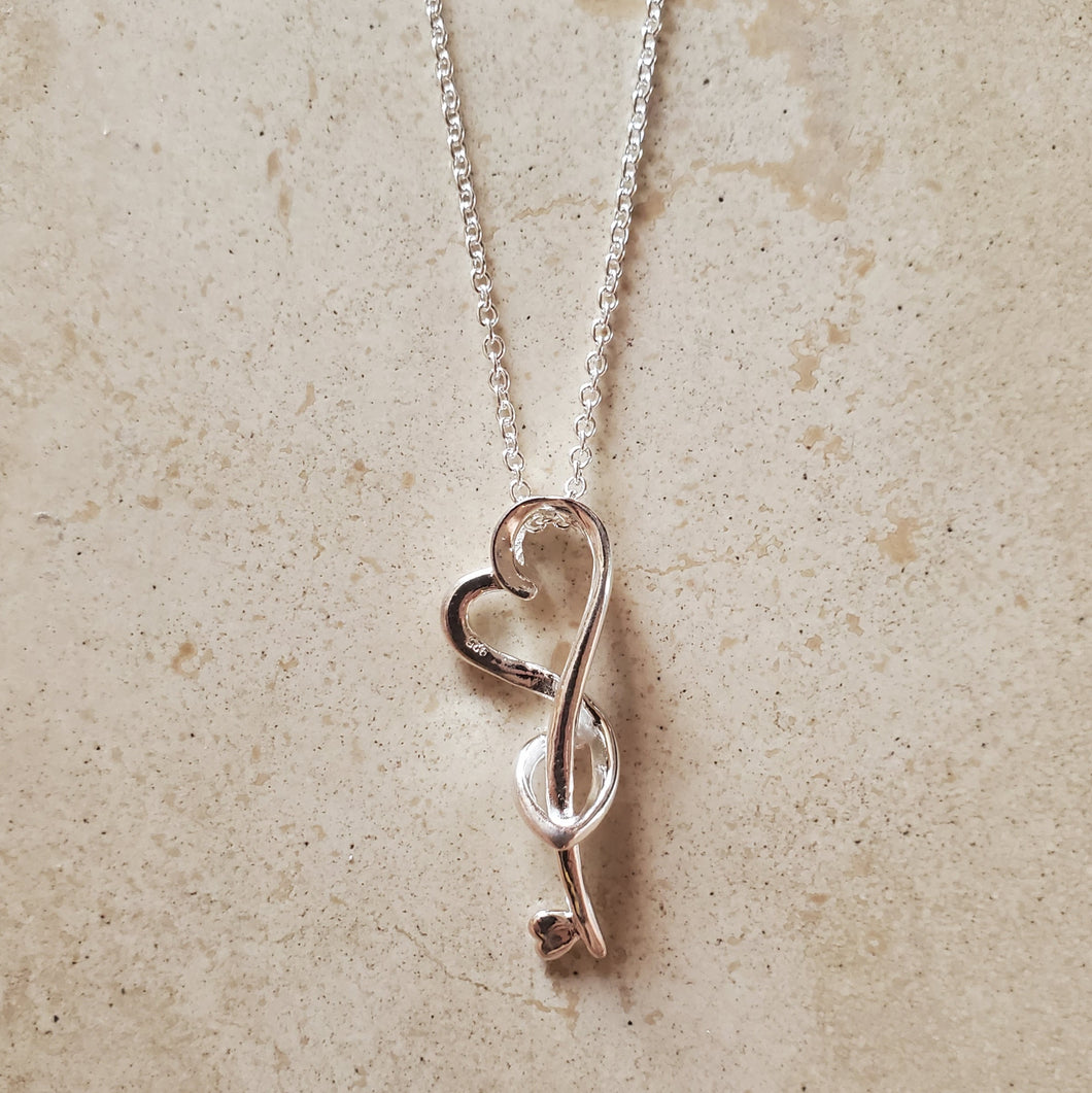 Heart Key Necklace