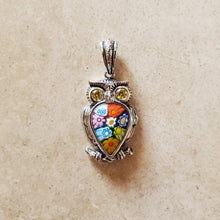 Load image into Gallery viewer, Murano Glass Owl Pendant
