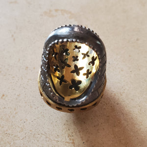 Murano Teardrop Demiquartz Ring