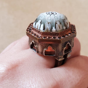 Sky-High Murano Glass Ring