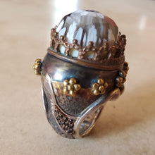 Load image into Gallery viewer, Sky-High Crown Murano Glass Ring
