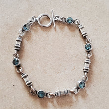 Load image into Gallery viewer, Silver and Blue Topaz Bracelet
