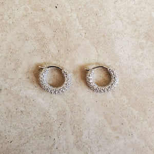 Tiny CZ Hoop Earrings