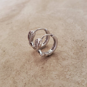 Infinity Symbol Huggie Earrings