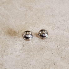 Load image into Gallery viewer, Sterling Ball Stud Earring with CZs
