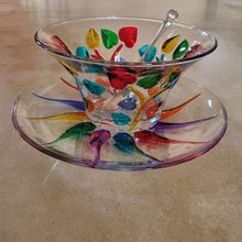 Load image into Gallery viewer, Murano Bowl with Hearts and Plate
