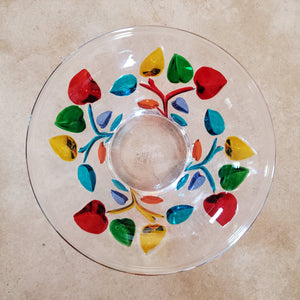 Murano Bowl with Hearts and Plate