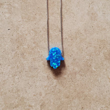 Load image into Gallery viewer, Blue Opal Hamsa
