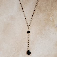 Load image into Gallery viewer, Black Spinel Long Necklace
