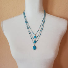 Load image into Gallery viewer, Triple Layer Turquoise Necklace
