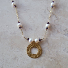 Load image into Gallery viewer, Psalms 91:11 Necklace with Pearls
