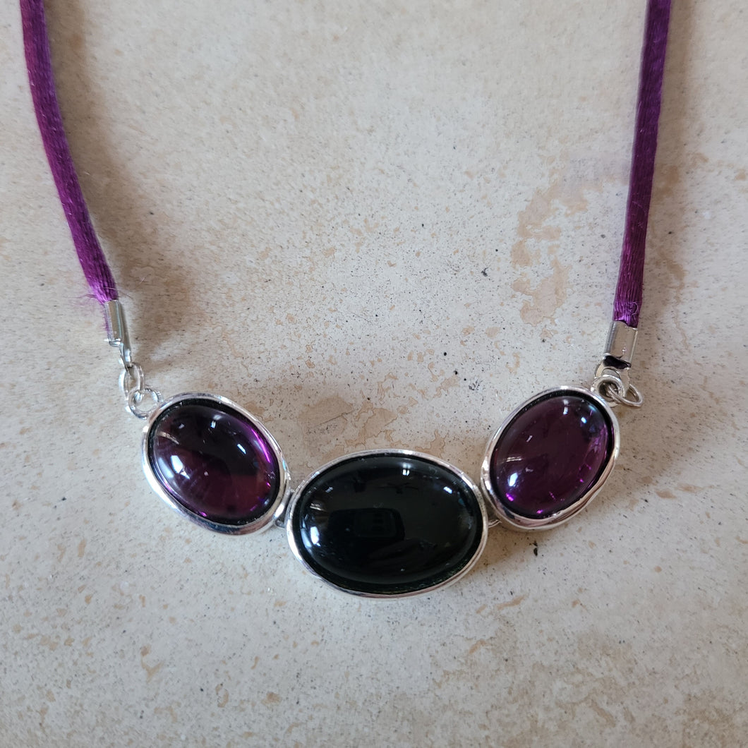 Crystal and Onyx Necklace