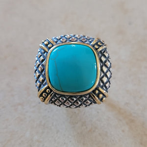 Silver with Turquoise Ring