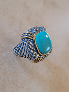 Silver with Turquoise Ring