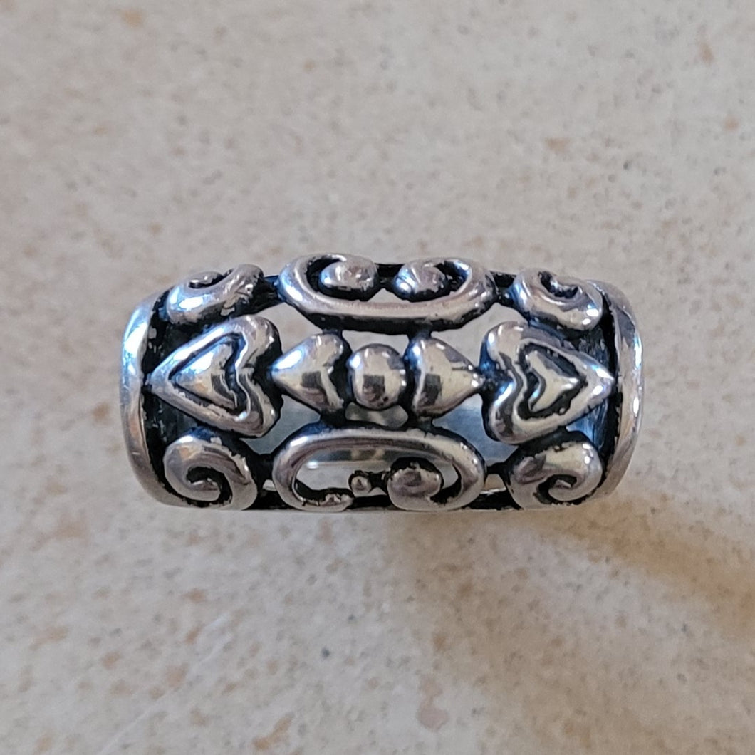 Silver Ring with Cutouts