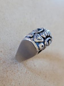 Silver Ring with Cutouts