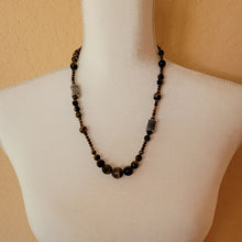 Load image into Gallery viewer, Tiger Eye and Marcasite Necklace
